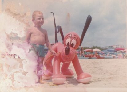 Riccione - 16 luglio 1968 - Pluto e mio fratello